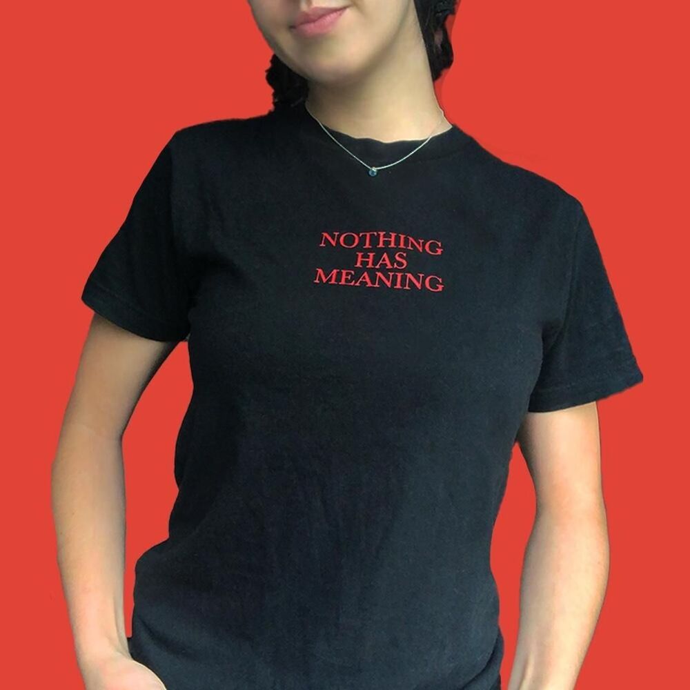 NOTHING HAS MEANING Black and red T-Shirt ❤️🖤